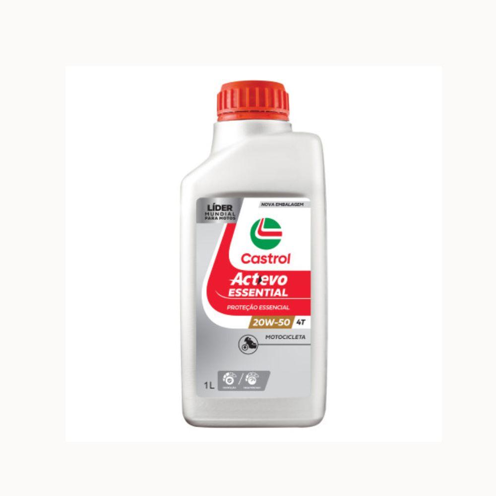 Óleo Lubrificante para Motor Castrol Actevo Essencial 20W-50 4T – 1 Litro