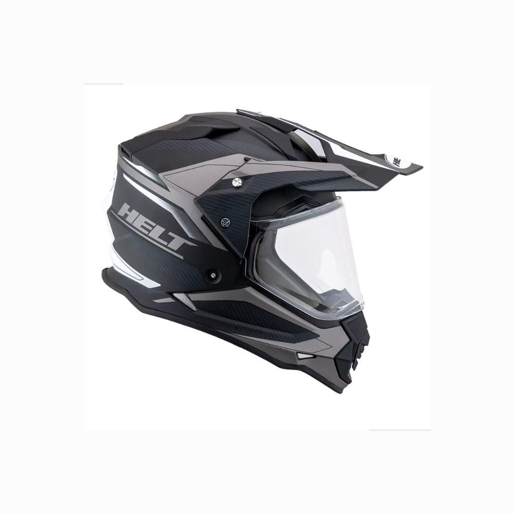 Capacete Helt Cross Vision Glass Preto Fosco com Óculos Interno