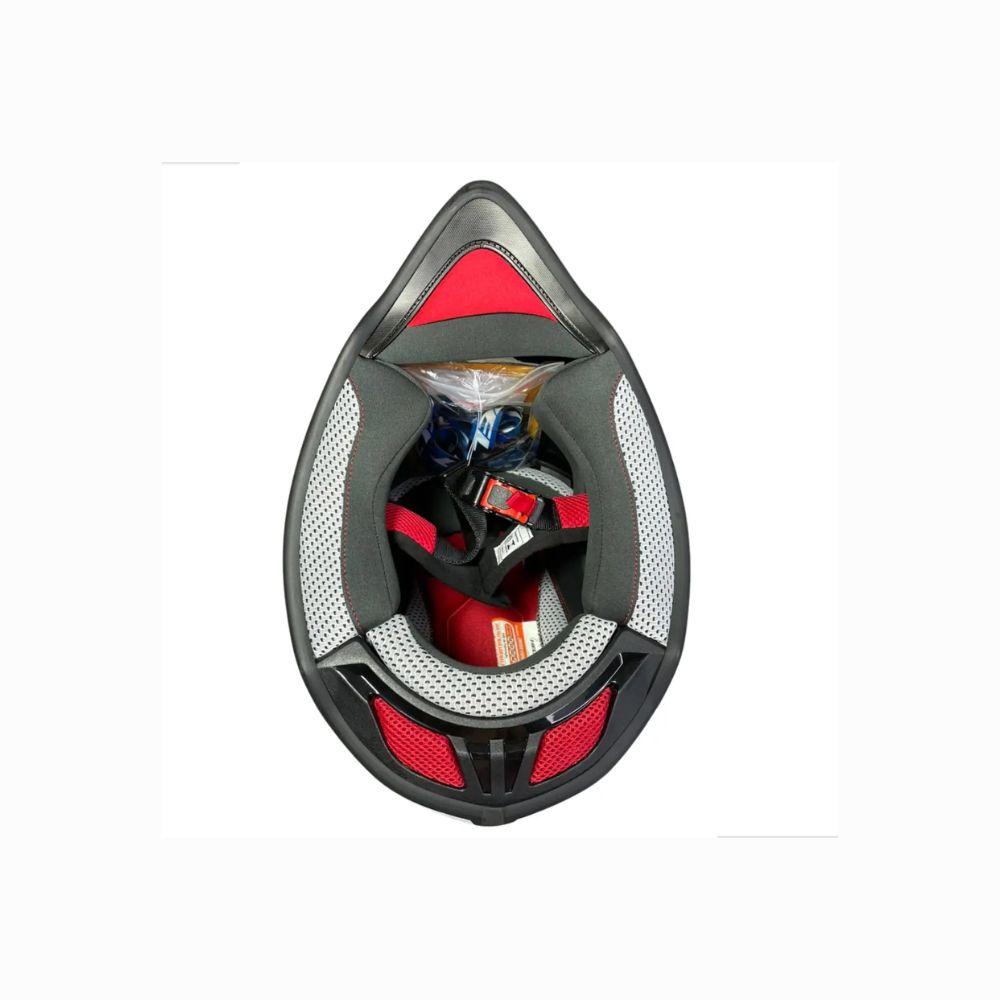Capacete Helt Cross Vision Glass Preto Fosco com Óculos Interno