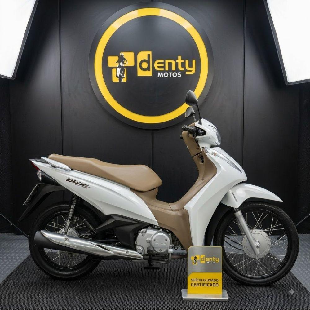 Honda Biz 125 2024/2025 Branca com Banco Bege